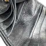 Pre-owned Balenciaga Leather Zip Around Compact Wallet wallet