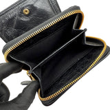 Pre-owned Balenciaga Leather Zip Around Compact Wallet wallet