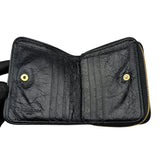 Pre-owned Balenciaga Leather Zip Around Compact Wallet wallet