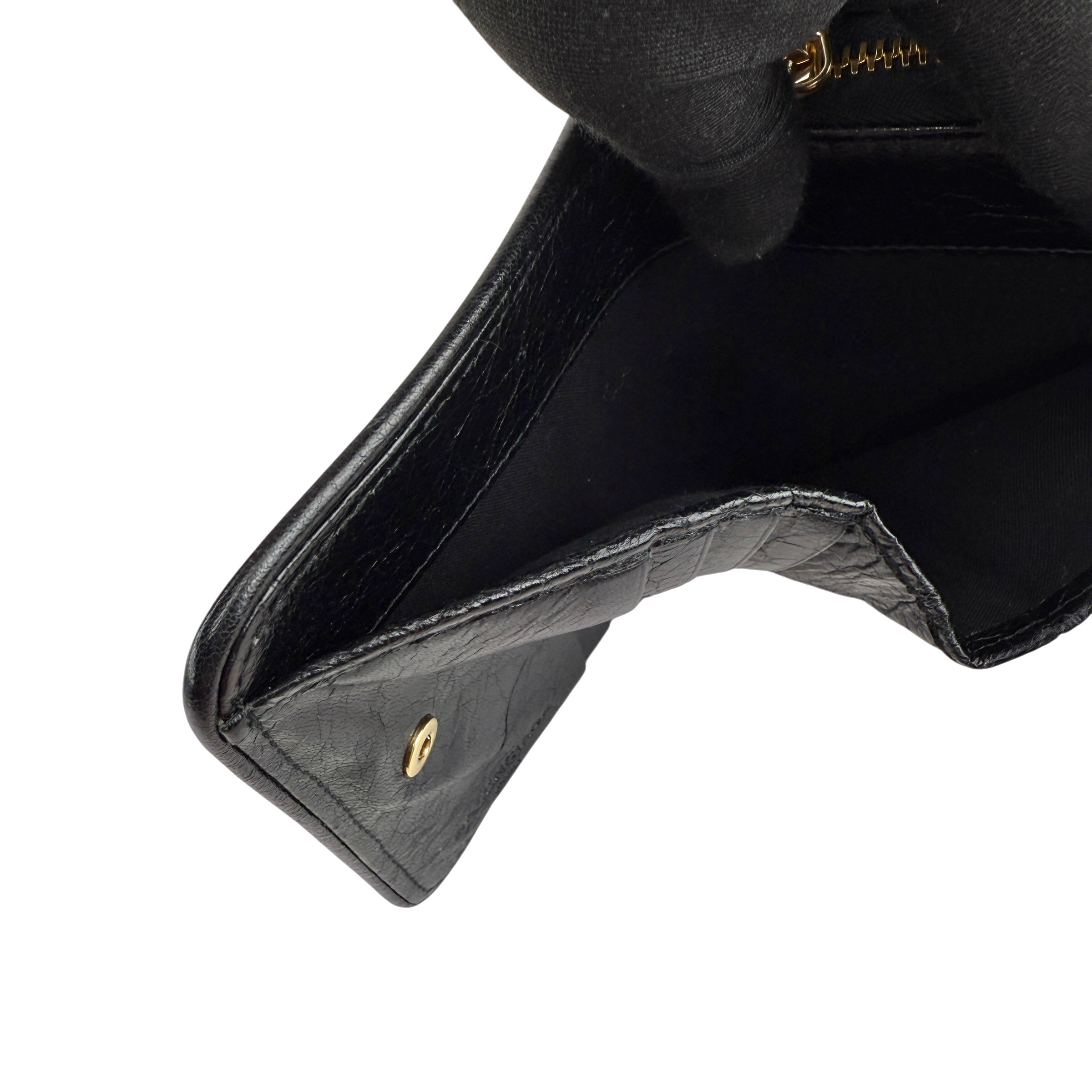 Pre-owned Balenciaga Leather Zip Around Compact Wallet wallet