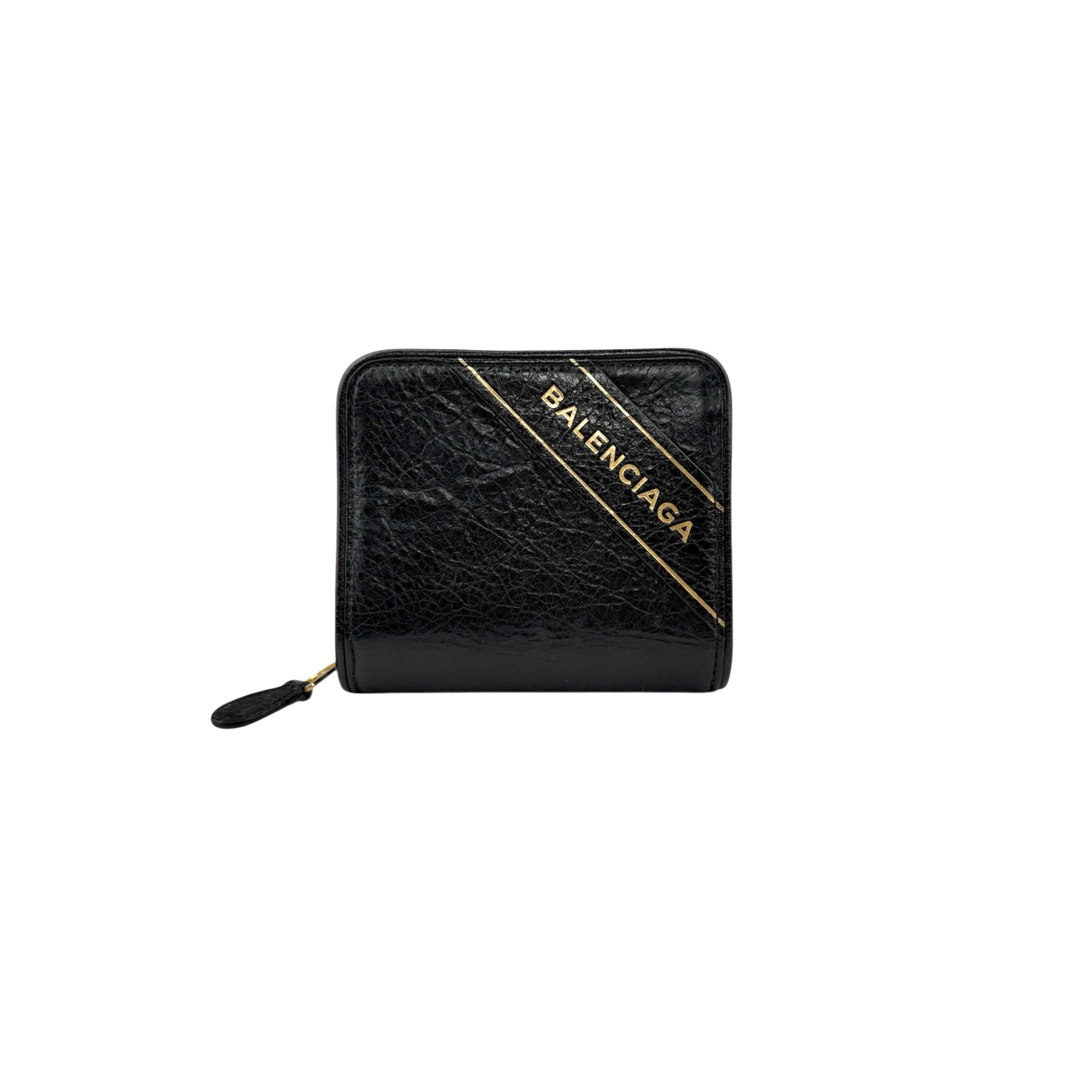 Pre-owned Balenciaga Leather Zip Around Compact Wallet wallet main image