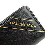 Pre-owned Balenciaga Leather Zip Around Compact Wallet wallet