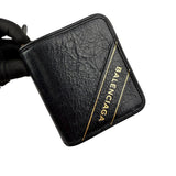 Pre-owned Balenciaga Leather Zip Around Compact Wallet wallet