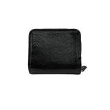 Pre-owned Balenciaga Leather Zip Around Compact Wallet wallet back view