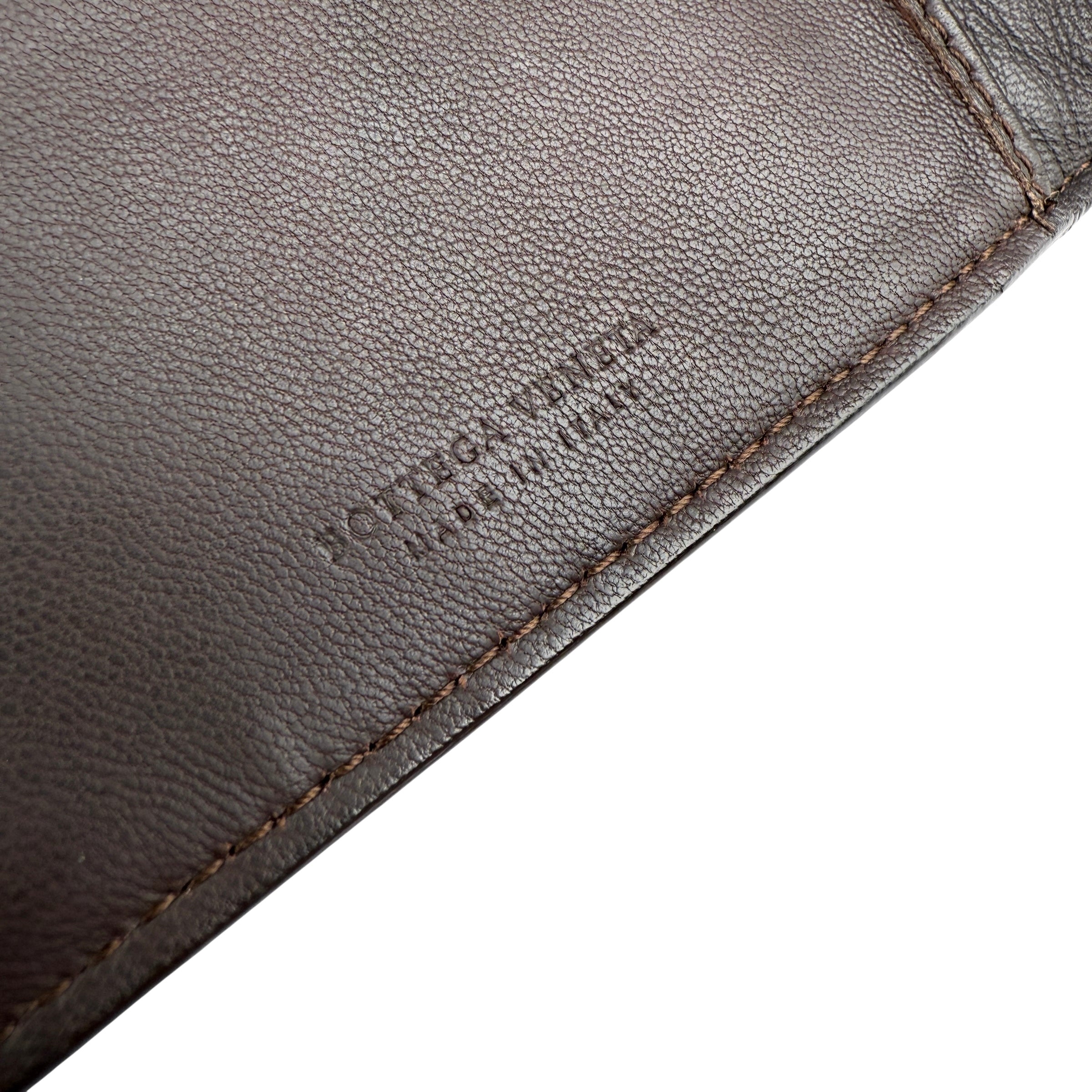Pre-owned Bottega Veneta Intrecciato Nappa Leather French Flap Wallet wallet