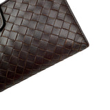 Pre-owned Bottega Veneta Intrecciato Nappa Leather French Flap Wallet wallet