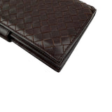 Pre-owned Bottega Veneta Intrecciato Nappa Leather French Flap Wallet wallet