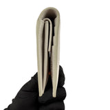Pre-owned Prada Saffiano Shine Monochrome Bi-Fold Wallet Talco wallet