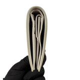 Pre-owned Prada Saffiano Shine Monochrome Bi-Fold Wallet Talco wallet