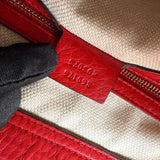 Pre-owned Gucci Soho Top Handle red leather handbag