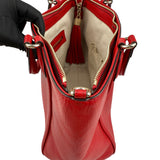 Pre-owned Gucci Soho Top Handle red leather handbag