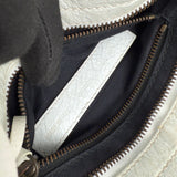 Pre-owned balenciaga agneau graffiti all over classic hardware mini city white multicolor front