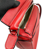 Loewe Raspberry Calfskin Mini Puzzle Bag