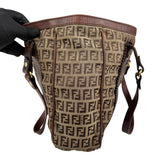 Pre-owned Fendi Zucca Tote Bag Beige Canvas and Leather tote bag