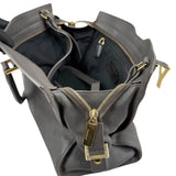 Pre-owned Saint Laurent Grey Calfskin Leather Cabas Chyc bag