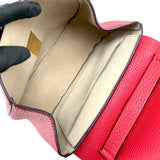 Pre-owned Chloé Chloe Red Pebbled Leather Drew bag