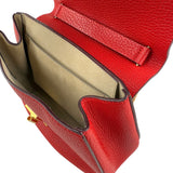 Pre-owned Chloé Chloe Red Pebbled Leather Drew bag
