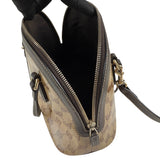 Pre-owned Gucci Brown GG Crystal Canvas Dome Handbag Small