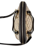 Pre-owned Gucci Brown GG Crystal Canvas Dome Handbag Small