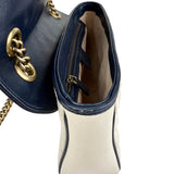 Pre-owned Gucci Matelasse Diagonal Torchon GG Marmont Shoulder Bag
