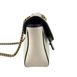 Pre-owned Gucci Matelasse Diagonal Torchon GG Marmont Shoulder Bag