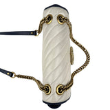 Pre-owned Gucci Matelasse Diagonal Torchon GG Marmont Shoulder Bag