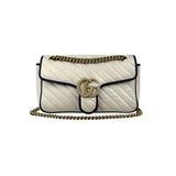 Gucci Matelasse Diagonal Torchon GG Marmont Shoulder Bag