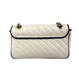 Gucci Matelasse Diagonal Torchon GG Marmont Shoulder Bag