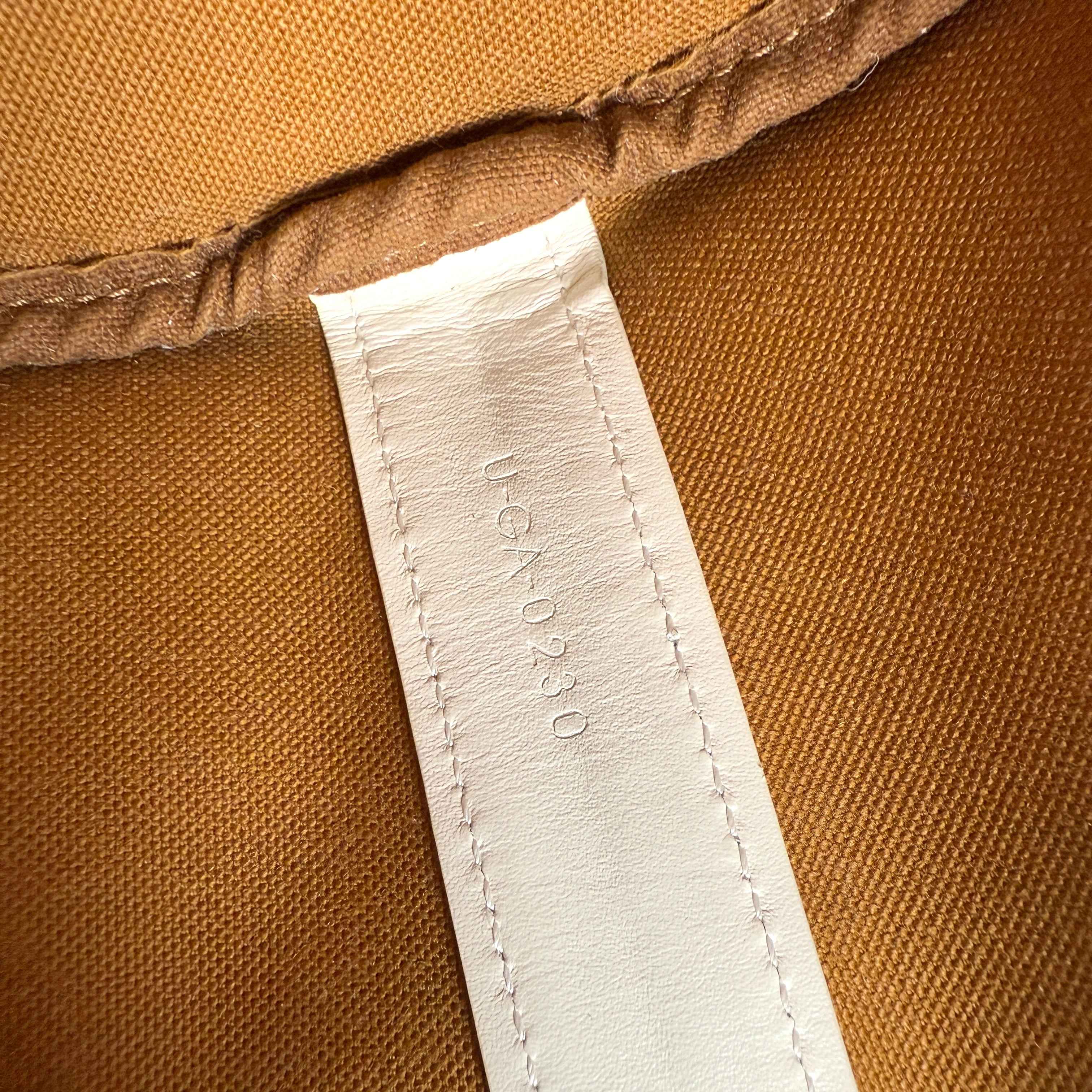 Celine Drawstring Bag Triomphe Canvas White Calfskin