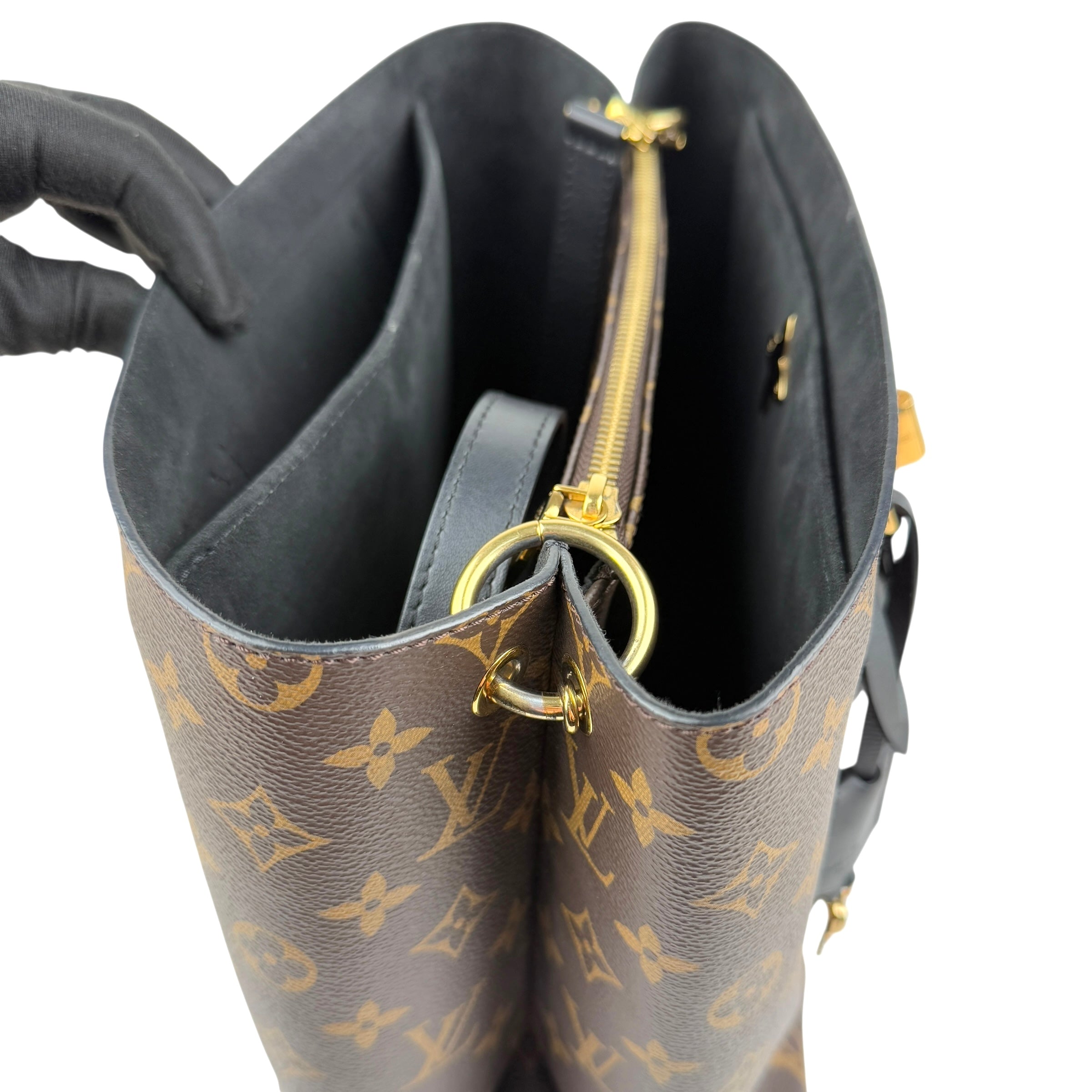 Pre-owned louis vuitton monogram canvas flower tote bag front