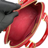 Pre-owned Louis Vuitton Red Monogram Vernis Leather Alma BB bag