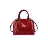 Pre-owned Louis Vuitton Red Monogram Vernis Leather Alma BB bag main image