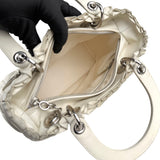 Pre-owned Dior Lady Medium Shoulder Bag White shoulder bag