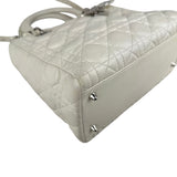 Pre-owned Dior Lady Medium Shoulder Bag White shoulder bag
