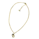 Dior Gold Crystal CD Necklace