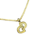 Dior Gold Crystal CD Necklace