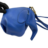 Pre-owned Loewe Animals Blue Leather Elephant Shoulder Bag shoulder bag