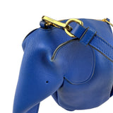 Pre-owned Loewe Animals Blue Leather Elephant Shoulder Bag shoulder bag