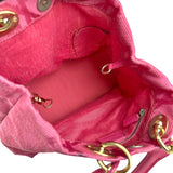 Pre-owned Dior Pink Fabric Bag With Leather Handle bag