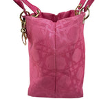Pre-owned Dior Pink Fabric Bag With Leather Handle bag