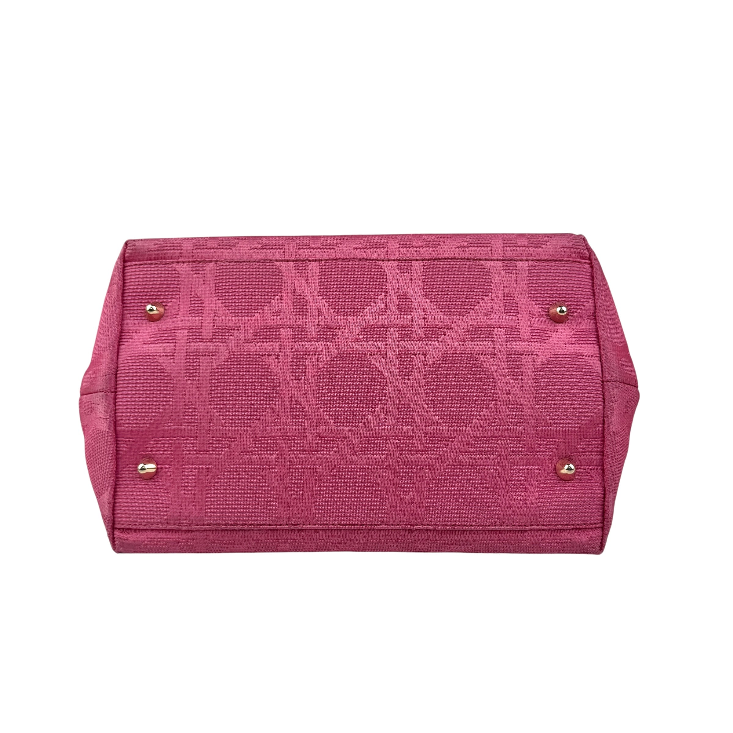 Pre-owned Dior Pink Fabric Bag With Leather Handle bag