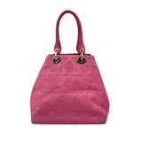 Pre-owned Dior Pink Fabric Bag With Leather Handle bag