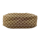 Pre-owned Gucci Beige/White GG Canvas Medium Sukey Hobo bag