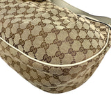 Pre-owned Gucci Beige/White GG Canvas Medium Sukey Hobo bag