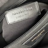 Saint Laurent Monogram Coated Canvas Backpack Brown