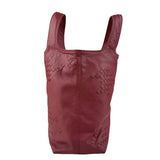Pre-owned Bottega Veneta Catalano Regent Burgundy Intrecciato Leather Tote Bag tote bag