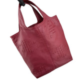 Pre-owned Bottega Veneta Catalano Regent Burgundy Intrecciato Leather Tote Bag tote bag