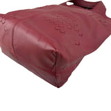 Pre-owned Bottega Veneta Catalano Regent Burgundy Intrecciato Leather Tote Bag tote bag