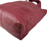 Pre-owned Bottega Veneta Catalano Regent Burgundy Intrecciato Leather Tote Bag tote bag