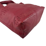 Pre-owned Bottega Veneta Catalano Regent Burgundy Intrecciato Leather Tote Bag tote bag